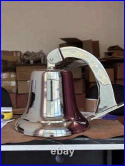 18 Big Vintage Nautical Chrome Brass Door Bell Ship Wall Mounted Bracket Gift