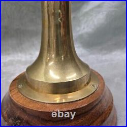 18 Chadburns Liverpool and London Brass Nautical Double Face Bell Collectible