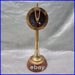 18 Chadburns Liverpool and London Brass Nautical Double Face Bell Collectible