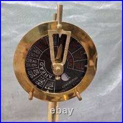 18 Chadburns Liverpool and London Brass Nautical Double Face Bell Collectible