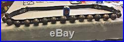 18 Collectable Antique Brass Horse Sleigh Bells W-b J-s N-s H-b Leather Strap