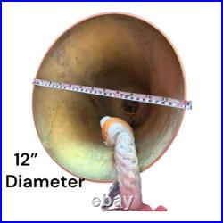 18 Nautical Antique Hanging Brass Ship Door Bell Big Wall Mounted Bracket Gift