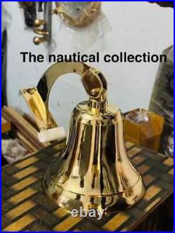 18 Wall Mount Brass Ships Bell Engraved Antique Look Gift