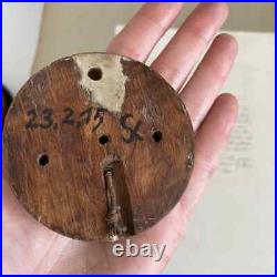 1900, Antique Art Nouveau wall door bell, art decor brass wooden bell Original