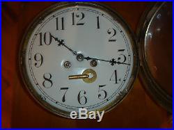 1910 1013 Lb, 71/2 Dial Waterbury14 Day Ship Bell Clock Chelsea Seth Thomas Era