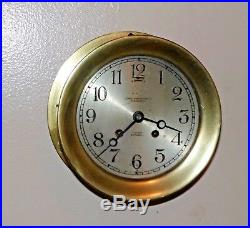 1920's Chelsea Ship's Bell Clock 6 Dial