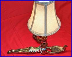 1920s L. V. Aronson Egyptian Revival Incense Burner Lamp Art Deco Prone Goddess