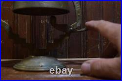 1920s VINTAGE HOTEL FRONT DESK BELLHOP SERVICE BRASS BELL FINGER LEVER RINGER192
