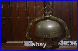 1920s VINTAGE HOTEL FRONT DESK BELLHOP SERVICE BRASS BELL FINGER LEVER RINGER192