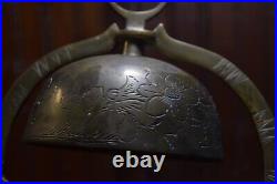 1920s VINTAGE HOTEL FRONT DESK BELLHOP SERVICE BRASS BELL FINGER LEVER RINGER192