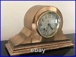 1924 Chelsea Ships Bell Antique Bronze Brass Clock Udall & Ballou Works