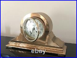 1924 Chelsea Ships Bell Antique Bronze Brass Clock Udall & Ballou Works