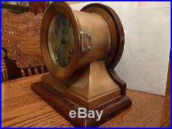1929 Vintage Chelsea Ship's Bell Commander Clock