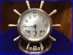 1939 Chelsea Vanderbilt Ships Bell Desk Clock