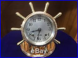 1939 Chelsea Vanderbilt Ships Bell Desk Clock
