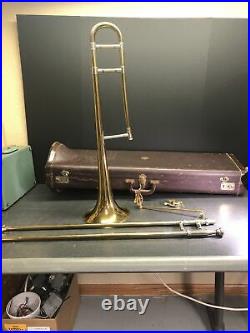 1941-2 Olds Special Trombone L. A. Made Serial 13738 Matching Slide 7 1/2 Bell