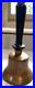 1976 Bicentennial DANBURY BRASS WORKS Large Handheld School Bell Wood Handle 9