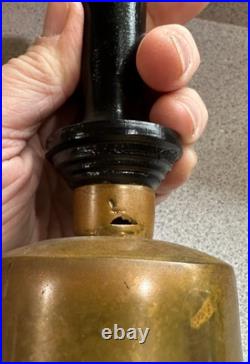1976 Bicentennial DANBURY BRASS WORKS Large Handheld School Bell Wood Handle 9