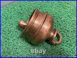 19c Vintage Rare Handmade Unique Domb Shape Heavy Bronze Bell With Good Sound 19c Vintage Rare Handmade Unique Domb Shape Heavy Bronze Bell With Good Sound
