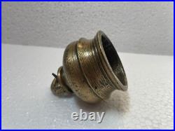 19c Vintage Rare Handmade Unique Domb Shape Heavy Bronze Bell With Good Sound