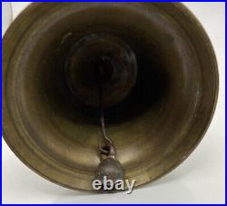 19th Century Large Brass Dinner Bell