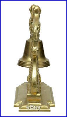19th Century Victorian Brass Decorative Dinner Bell
