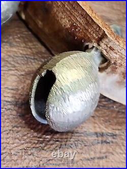 20 Antique Brass Graduated Sleigh Bells on Leather Belt