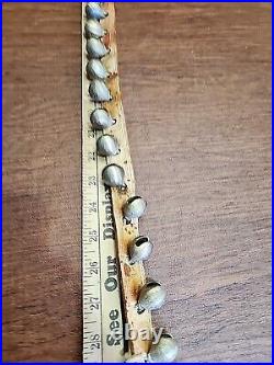 20 Antique Brass Graduated Sleigh Bells on Leather Belt