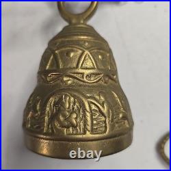 20th Century Antique Brass Monastery/Door Bell With Chain