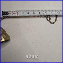 20th Century Antique Brass Monastery/Door Bell With Chain