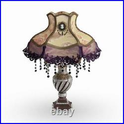 22in Tall Laced Jewel Victorian Style Table Lamp Home Decor