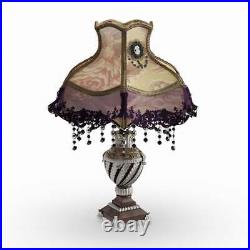 22in Tall Laced Jewel Victorian Style Table Lamp Home Decor