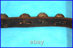 27 Premium Graduated Brass Sleigh Bells & 7ft 6in Black Leather Strap Harness