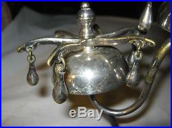 2 Antique Country Primitive USA Equestrian Horse Brass Chrome Chime Sleighbells