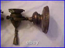 2 Arts & Crafts Handel ERA Wall Sconces 2-1/4 Bells Nice Finish Gimbal Style