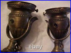 2 Arts & Crafts Handel ERA Wall Sconces 2-1/4 Bells Nice Finish Gimbal Style