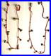 2 Vintage Brass Bells on Twisted Red Rope Various Shapes Christmas Sarna India