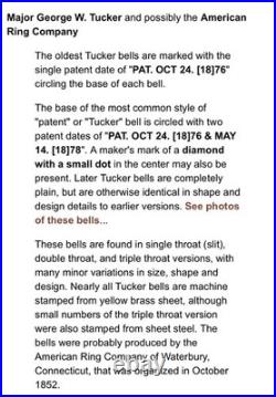 30 Brass Tucker Bells On An Original 76 Long 1 1/4 Wide Strap. Nice Condition 30 Brass Tucker Bells On An Original 76 Long 1 1/4 Wide Strap. Nice Condition