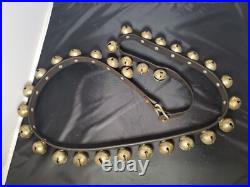 31 Count 1 Sleigh/Harness Solid Brass Bells withLeather Strap 1876 & 78 Pat