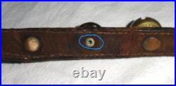 34 Brass Horse Sleigh Bells Pat May 14 1879 91 Leather Strap withBuckle