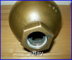 3 Antique Lunkenheimer Brass Plain Bell Steam Whistle for Traction Engine, etc
