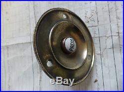 3 Victorian Brass & Ceramic Electric Door Bell Push (Reclaimed, antique)