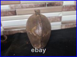 3 Vintage Antique Brass Metal Metal Cow Bell large is 6x7.5 no insides