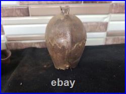 3 Vintage Antique Brass Metal Metal Cow Bell large is 6x7.5 no insides