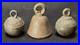 3x Indian S. E. Asian Antique Bronze Crotal & Clapper Bells (AHB)