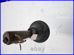 4 Antique Hand Held Country School Brass Bell with Wooden Handle Lot
