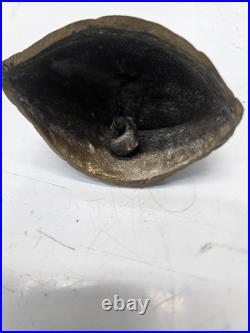 4 Antique Hand Held Country School Brass Bell with Wooden Handle Lot
