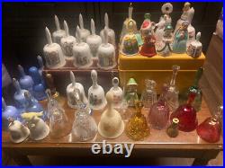 50 Lot Vintage Bell Metal Glass Ceramic Porcelain Viking Hummel Currier Ives MCM