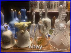50 Lot Vintage Bell Metal Glass Ceramic Porcelain Viking Hummel Currier Ives MCM