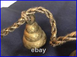 5 Graduated Etched Brass Bells of Sarna 395 India